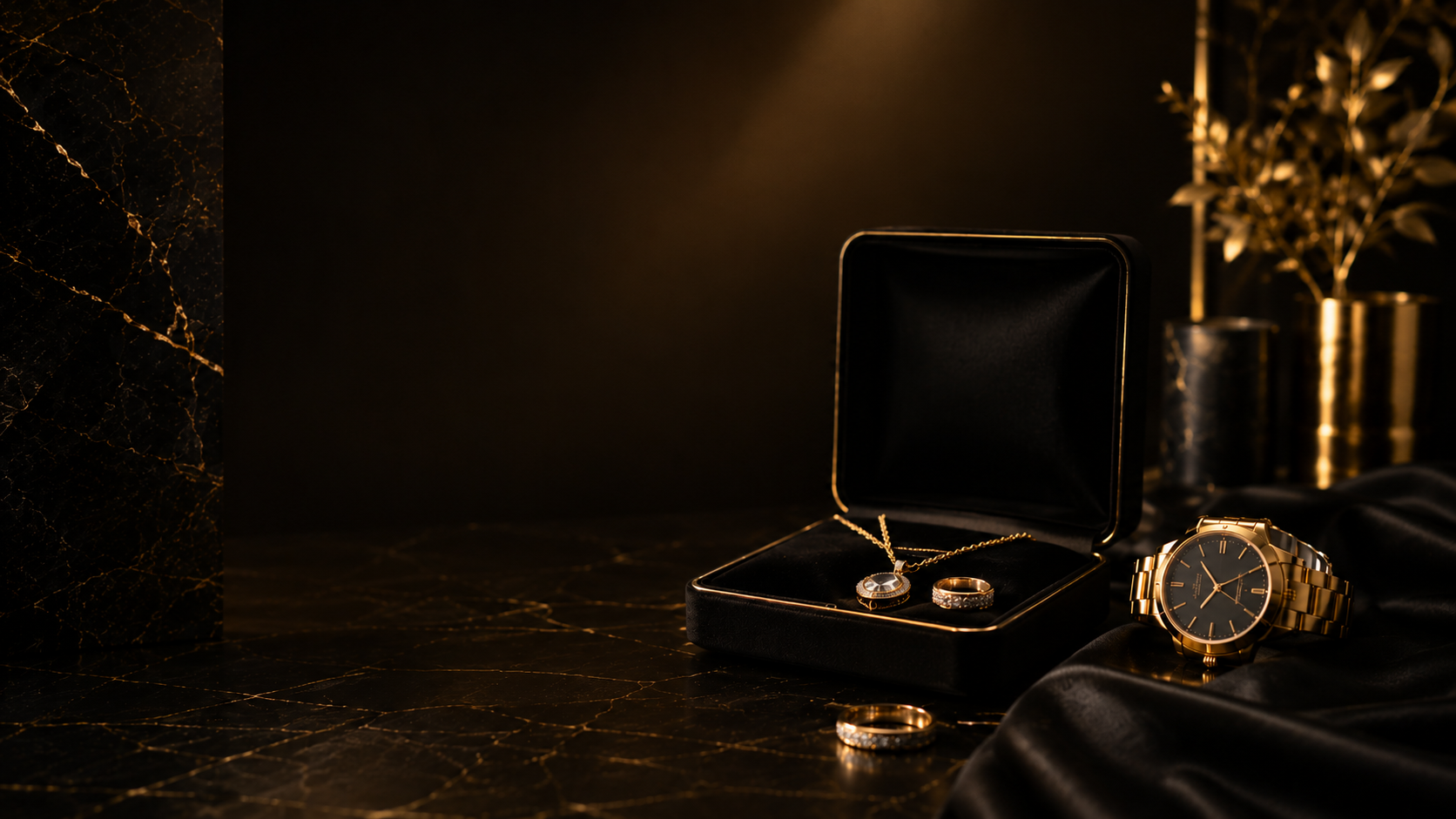 Luxury jewelry hero placeholder